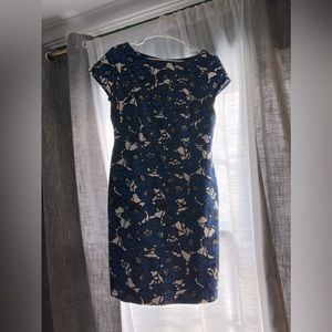 Talbots Blue & White Floral Dress